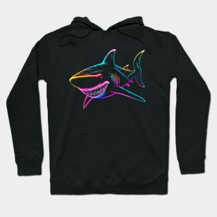 Shark Teeth Smile Neon Hoodie